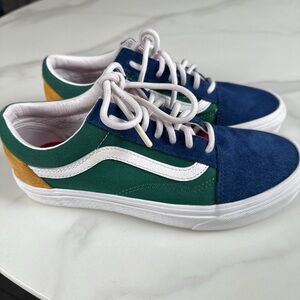 Vans Blue and Green Sneakers Classic Low-Top Canvas